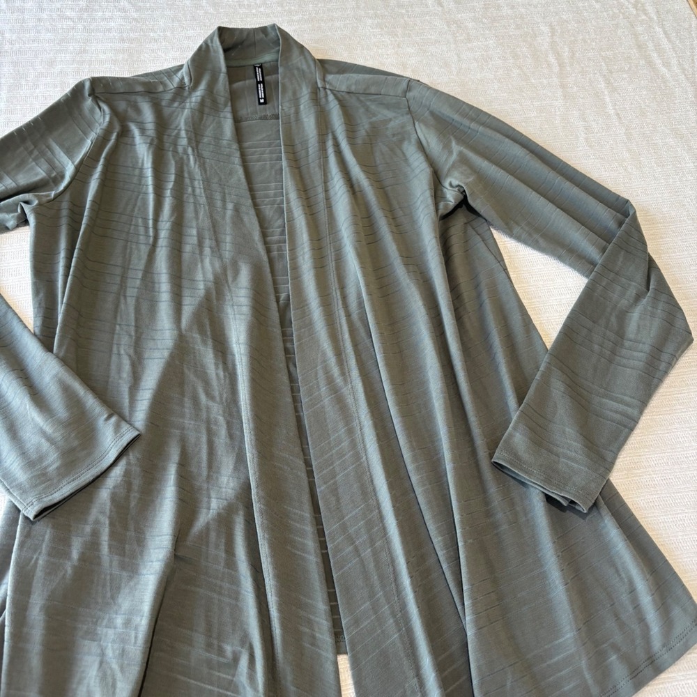 Kuhl Women Open Front Cardigan Long Sleeve Textured Wrap Size M